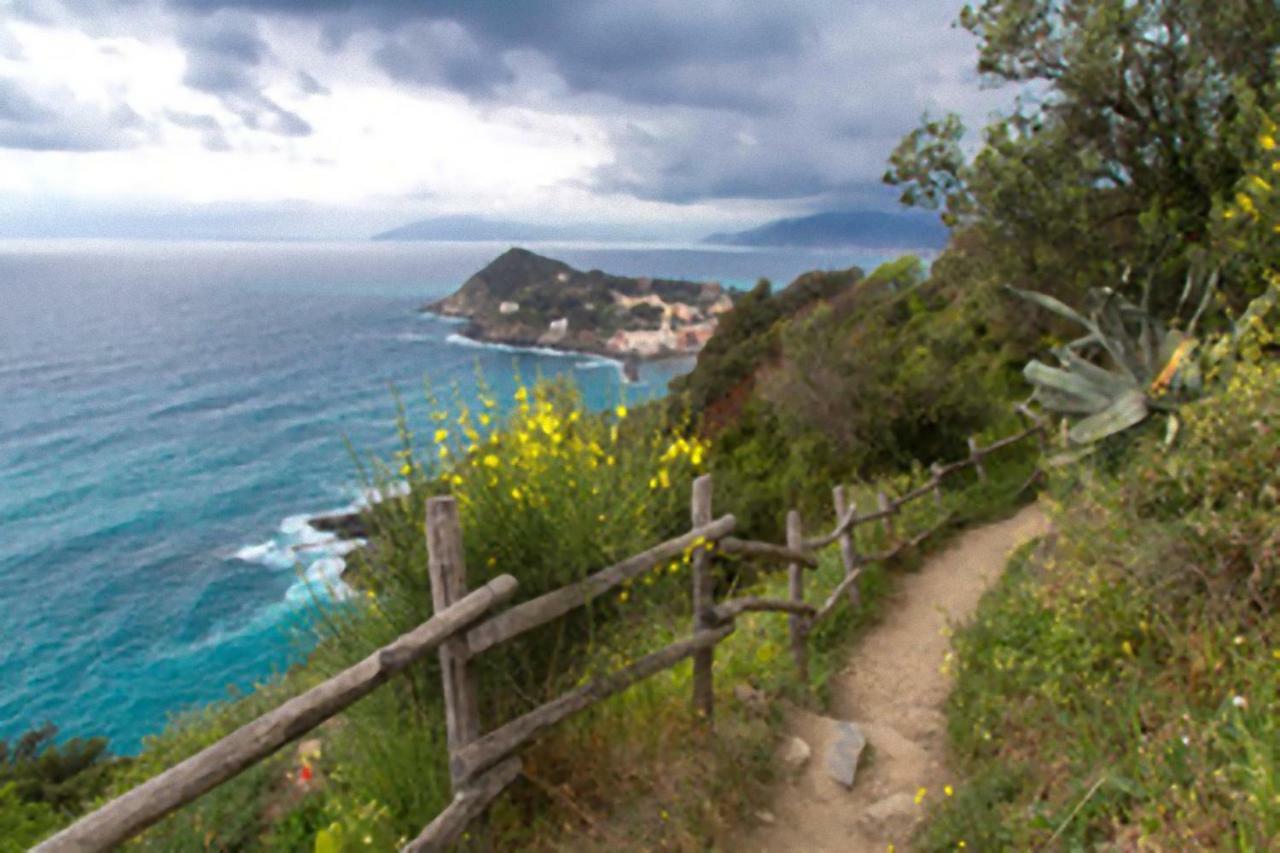 The Sea From The Hills Apartment Casarza Ligure Exterior photo